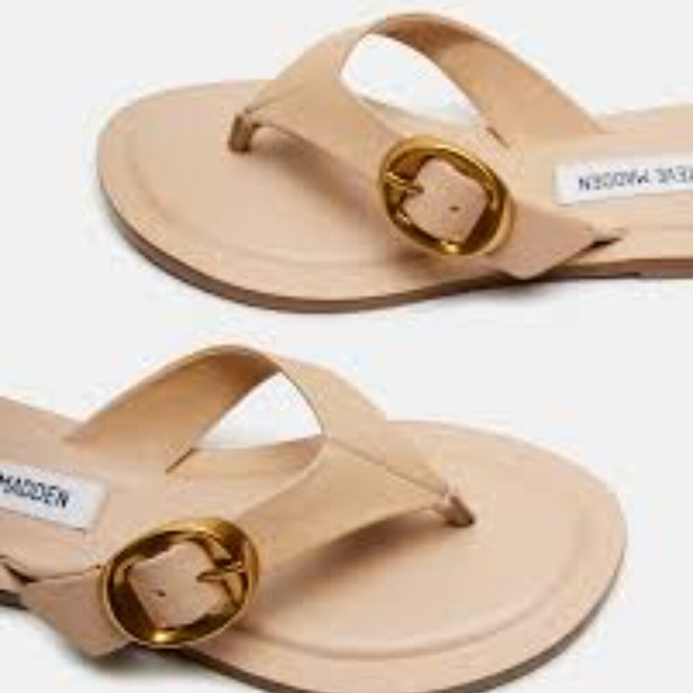 Steve Madden Rays Women's Sandal - Size 7 - Cream - Gently Used